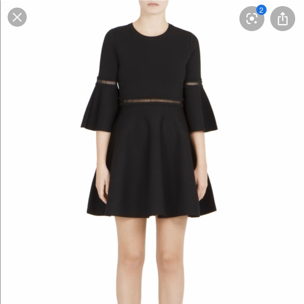 Carven - Bell Sleeve Little Black Dress